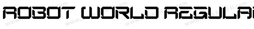 Robot World Regular字体转换